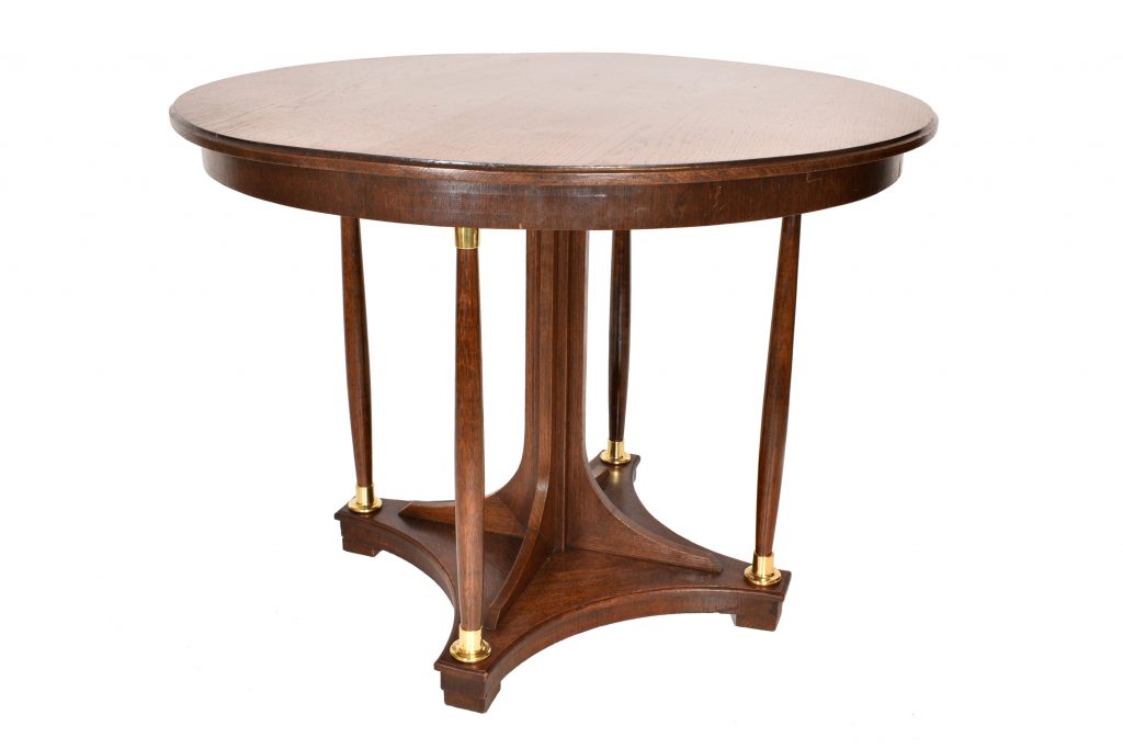 Masa Art Nouveau din lemn de stejar