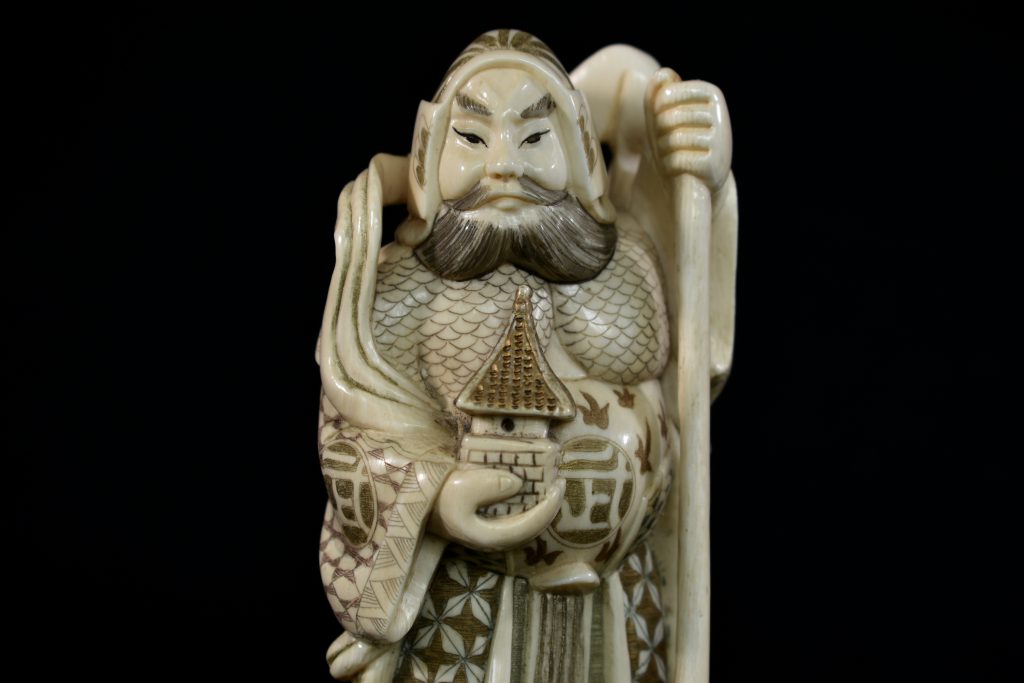 Statueta japoneza din fildes (4) Statueta japoneza din fildes