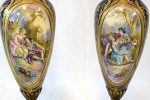 Amfora din portelan Sevres si bronz