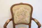Fotoliu Louis XI lea cu tapiterie belgiana