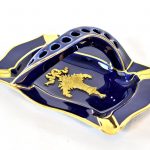 Scrumiera din portelan Limoges cu maner