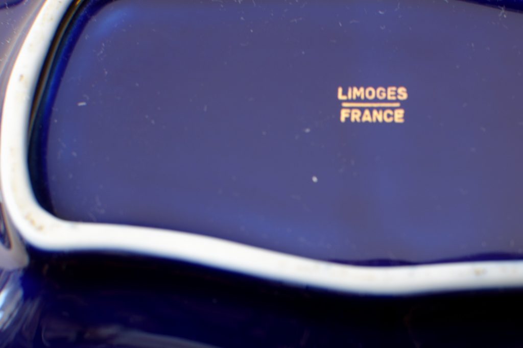 Scrumiera din portelan Limoges cu maner (8) Scrumiera din portelan Limoges cu maner