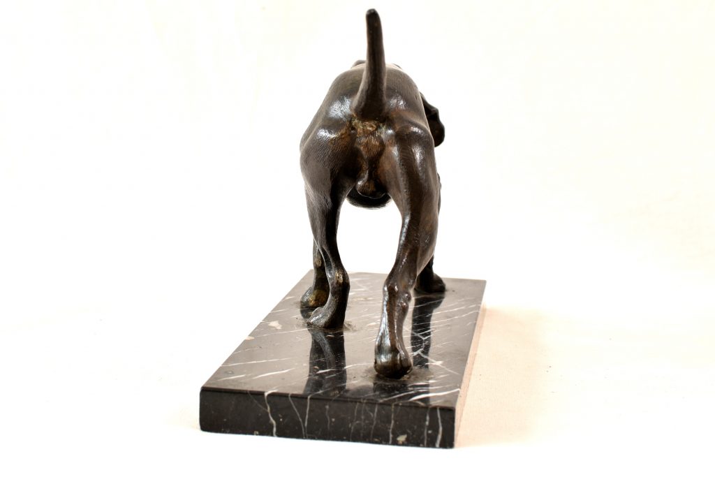 Sculptura art nouveau caine de vanatoare (4) Sculptura art nouveau caine de vanatoare