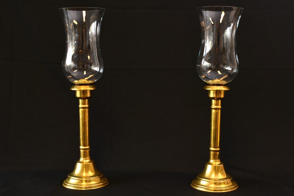 Set 2 sfesnice din bronz (1) Set 2 sfesnice din bronz