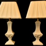 Set doua veioze din portelan craquelle