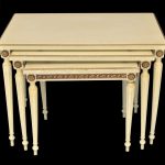 Set trei masute cu vopsea craquelle