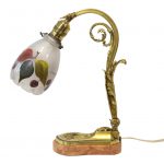 veioza art nouveau cu abajur semnat