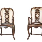 Scaun chinezesc cu marmura