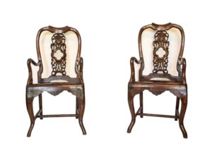 Scaun chinezesc cu marmura