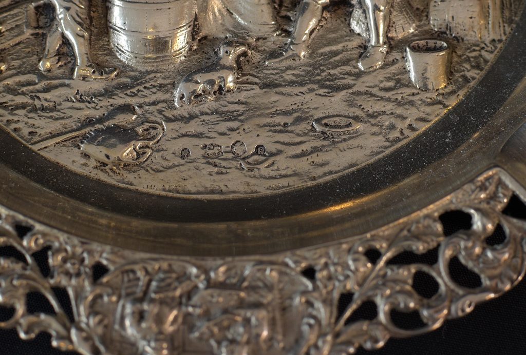 Scrumiera mare din argint