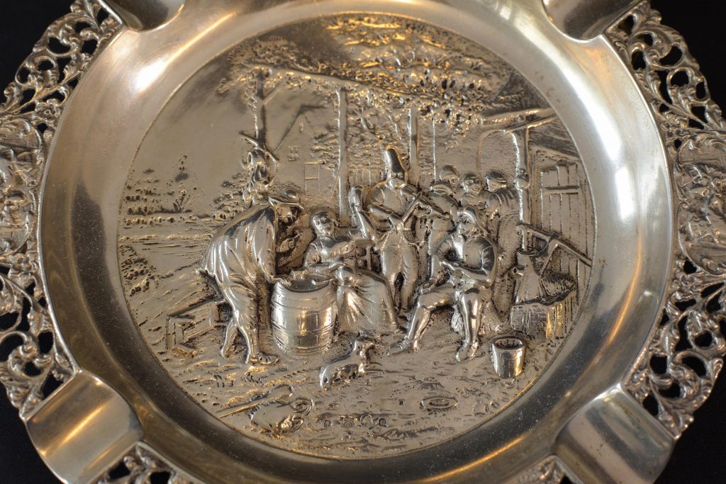 Scrumiera mare din argint