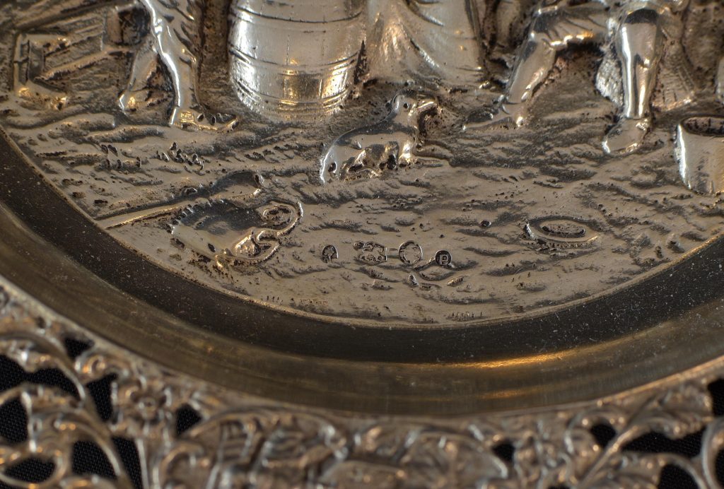 Scrumiera mare din argint