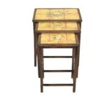 Set 3 masute cu gresie pictata