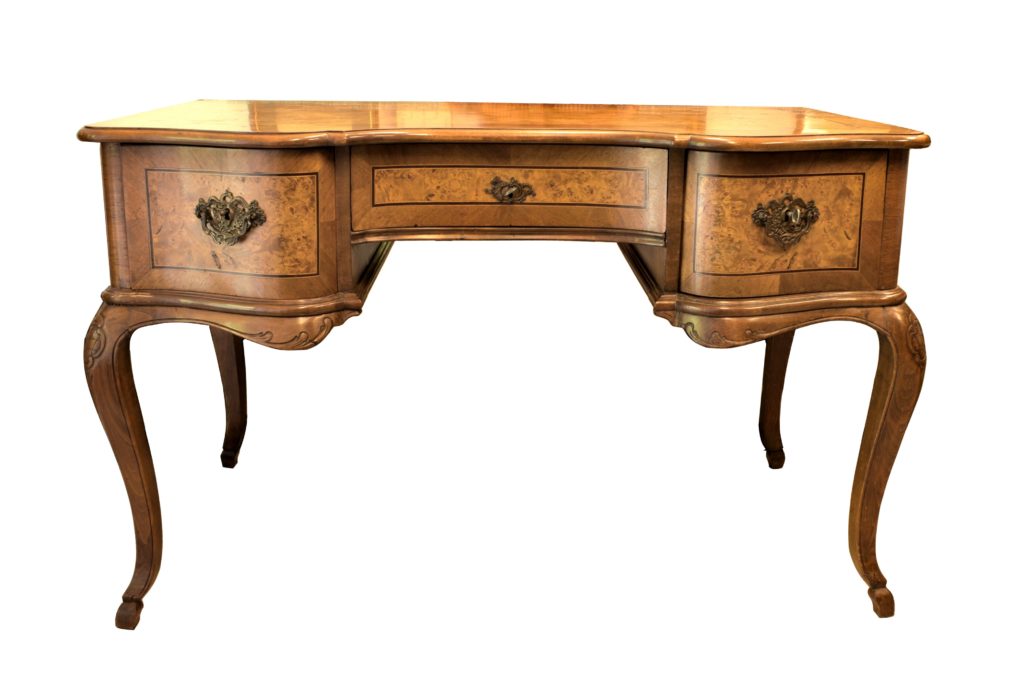 Birou Art Nouveau din lemn de nuc (1) Birou Art Nouveau din lemn de nuc