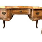 Birou Art Nouveau din lemn de nuc