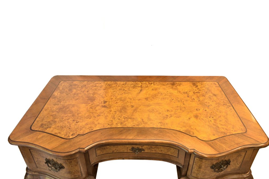 Birou Art Nouveau din lemn de nuc (5) Birou Art Nouveau din lemn de nuc