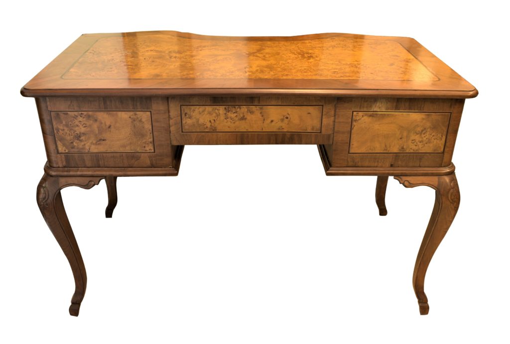 Birou Art Nouveau din lemn de nuc (7) Birou Art Nouveau din lemn de nuc