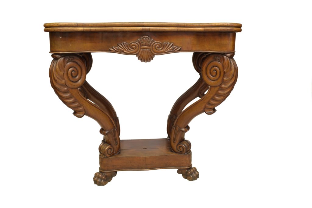 Masă consolă Regency din mahon (1) Masă consolă Regency din mahon