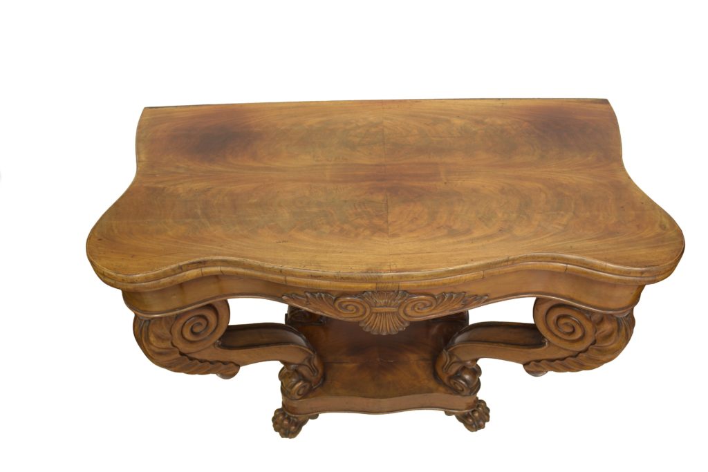 Masă consolă Regency din mahon (6) Masă consolă Regency din mahon