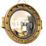 Oglinda rotunda concava in maniera Regency