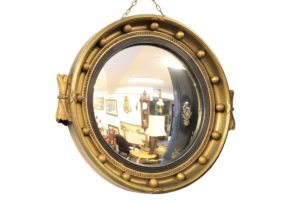 Oglinda rotunda concava in maniera Regency