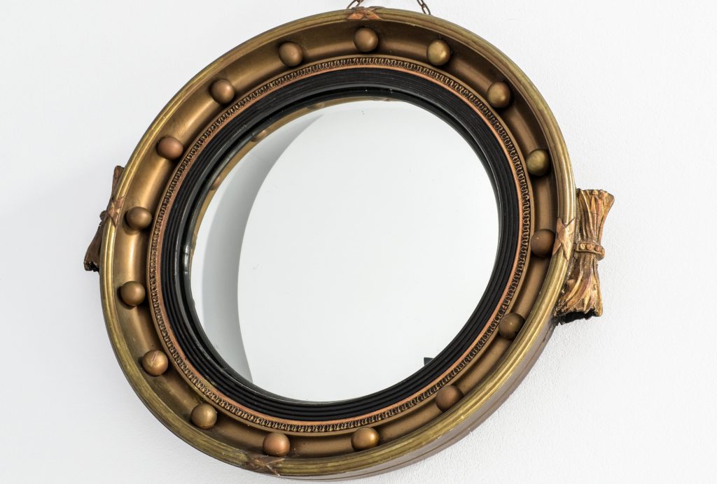 Oglinda rotunda concava in maniera Regency