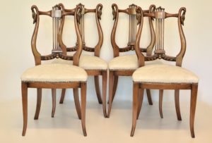 Set 4 scaune Art Nouveau