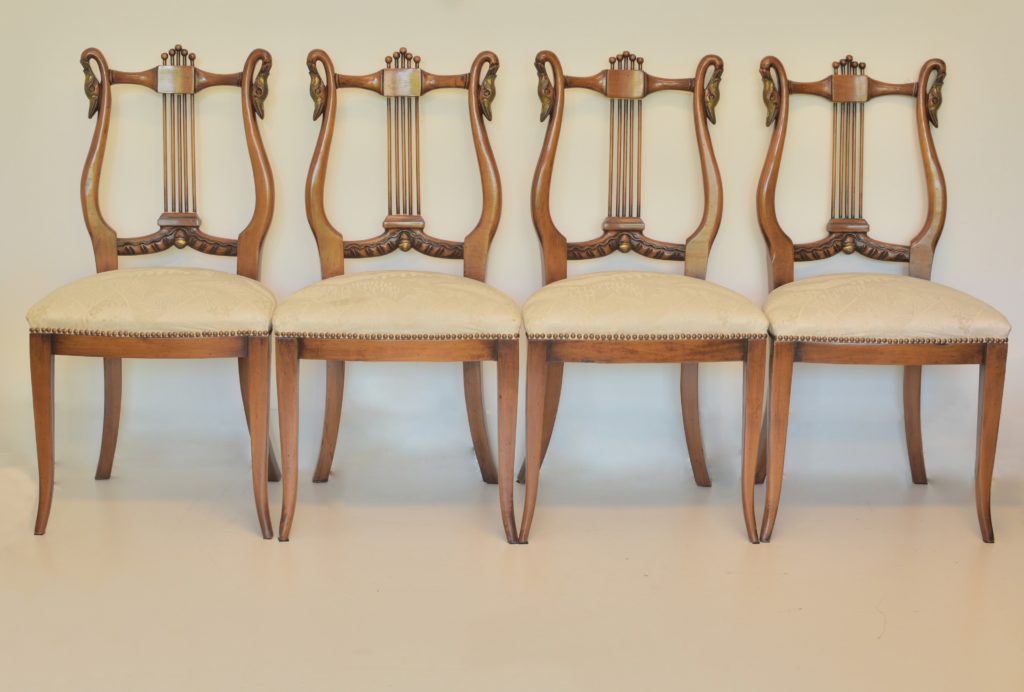Set 4 scaune Art Nouveau (9) Set 4 scaune Art Nouveau
