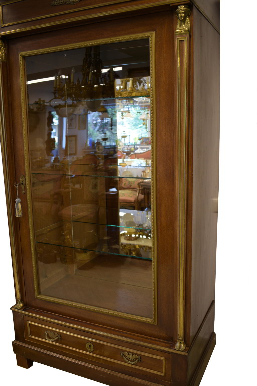 Vitrină neoclasică din mahon