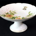 Fructiera din portelan CFH cu trandafiri