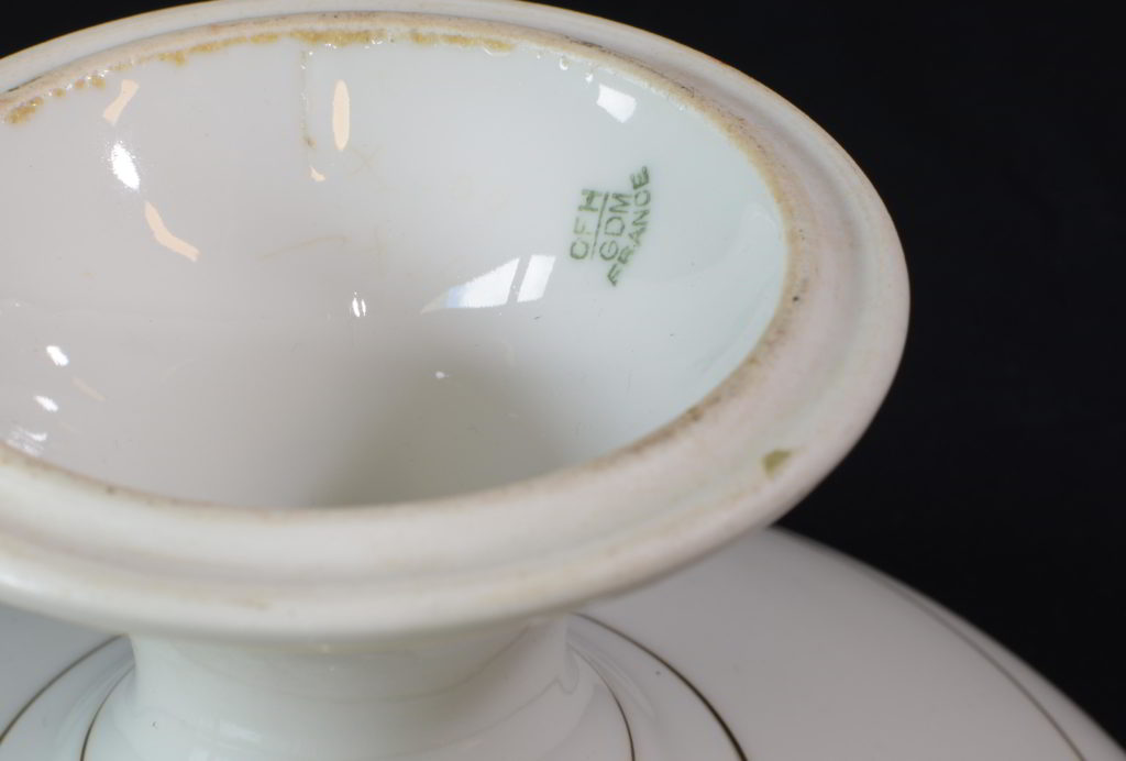 Fructiera din portelan CFH cu trandafiri (3) Fructiera din portelan CFH cu trandafiri