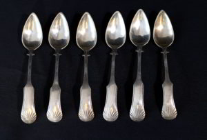 Set 6 lingurite din argint J.Blom