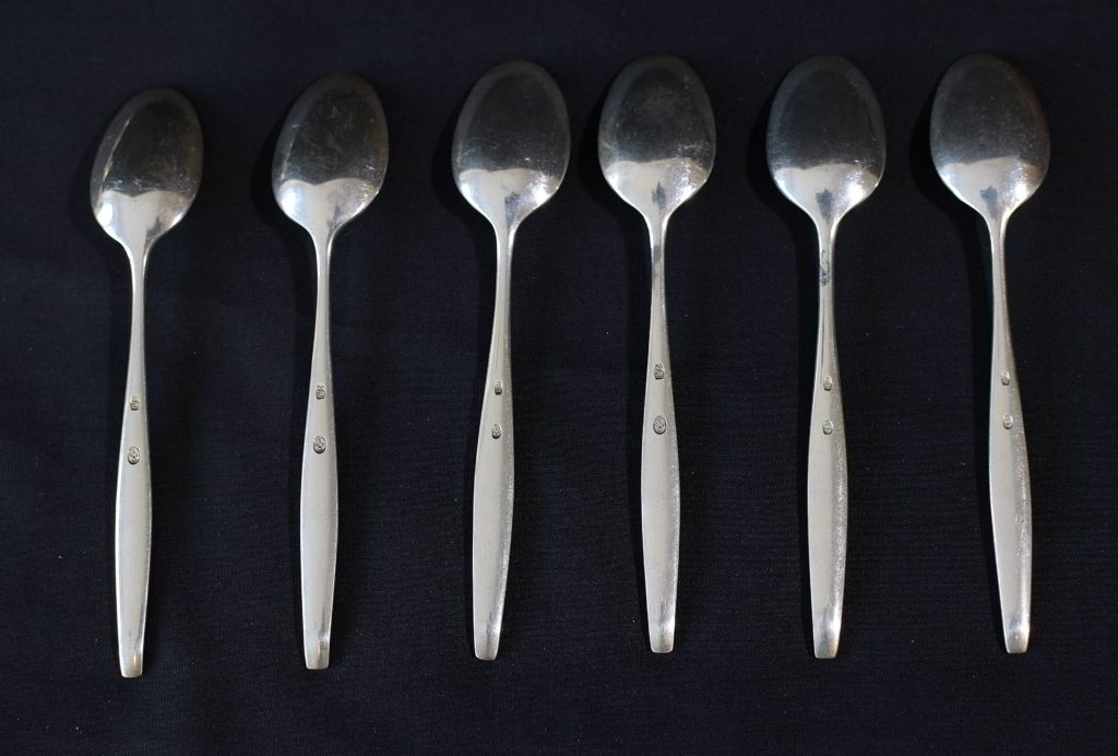 Set 6 lingurite din argint Danemarca (3) Set 6 lingurite din argint Danemarca (3)
