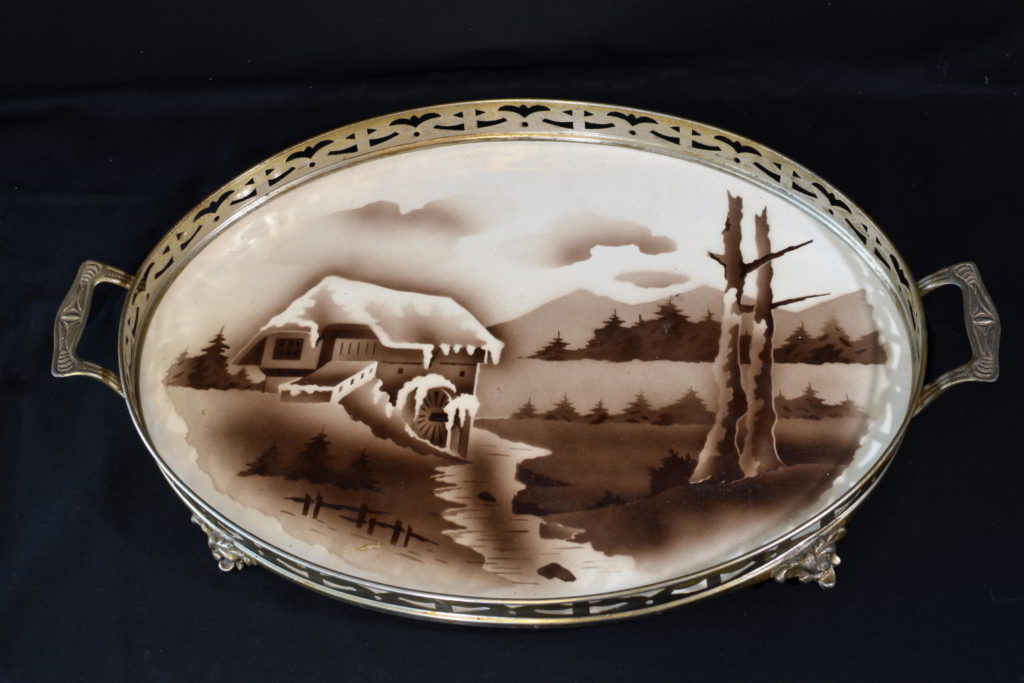 Tava Art Nouveau pictata