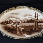 Tava Art Nouveau pictata