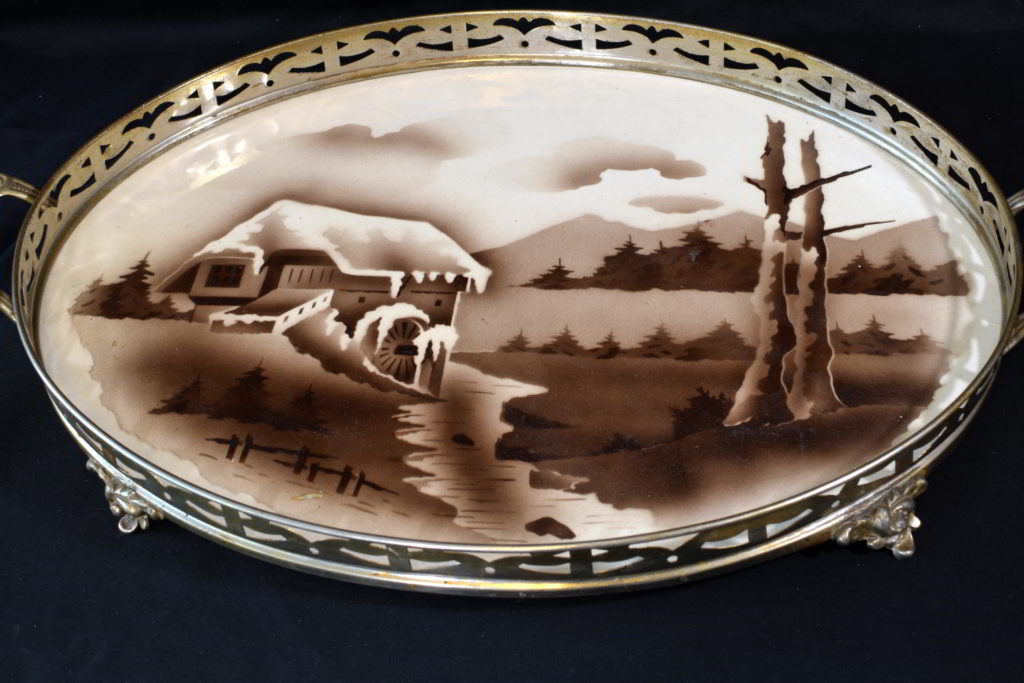 Tava Art Nouveau pictata