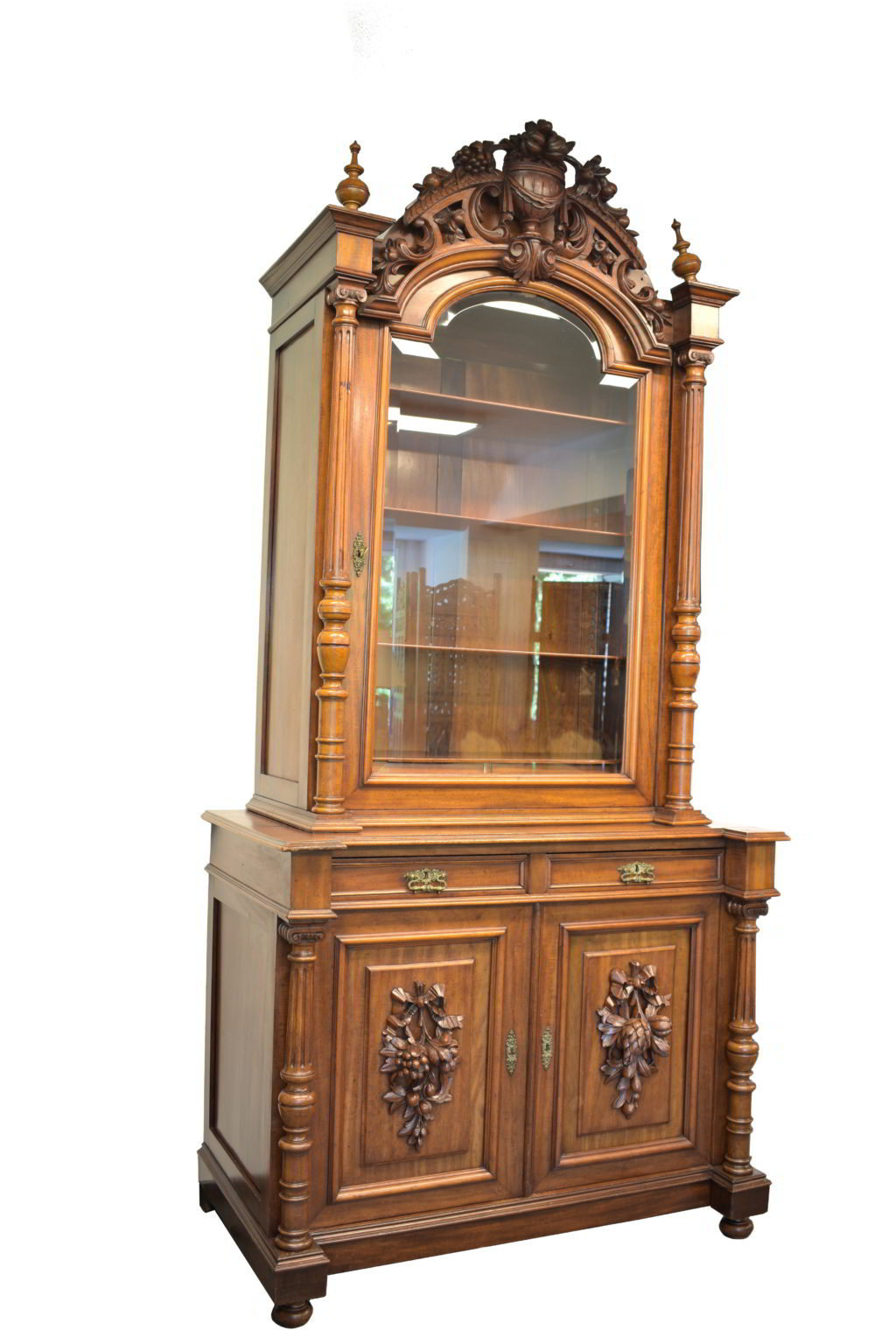 Vitrina olandeza din mahon (5) Vitrina olandeza din mahon