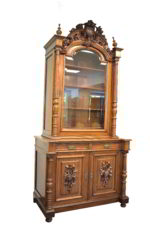 Vitrina olandeza din mahon