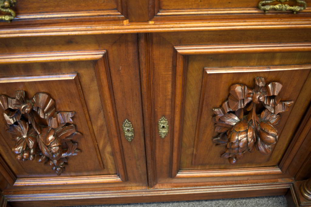 Vitrina olandeza din mahon (6) Vitrina olandeza din mahon