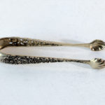 Cleste din argint pentru cuburi de zahar