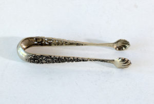 Cleste din argint pentru cuburi de zahar