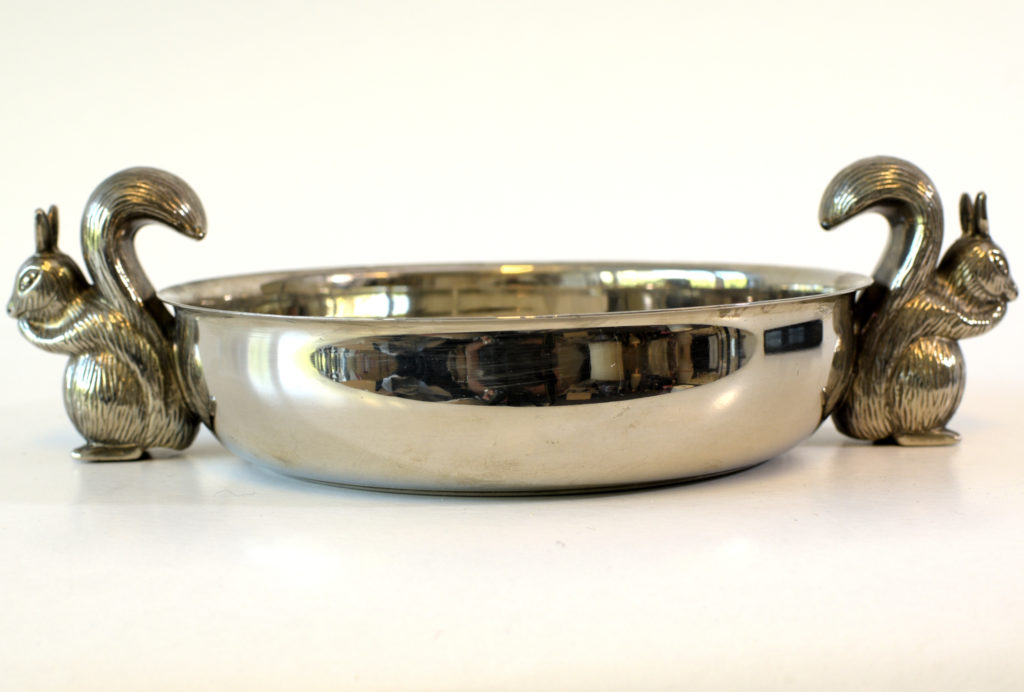 Fructiera Art Nouveau cu veverite (4) Fructiera Art Nouveau cu veverite