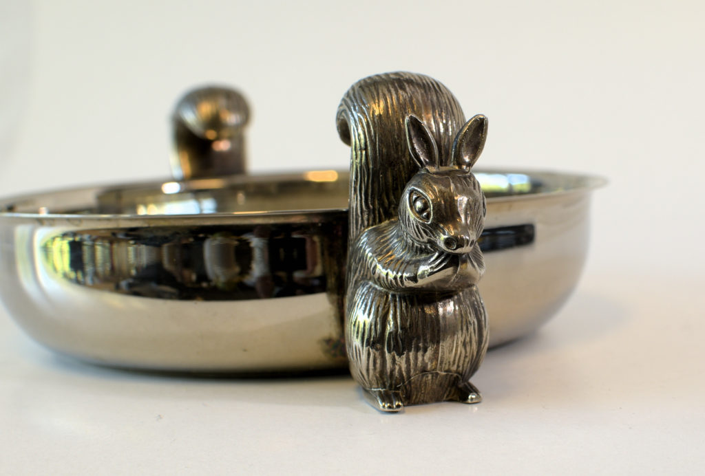 Fructiera Art Nouveau cu veverite (5) Fructiera Art Nouveau cu veverite