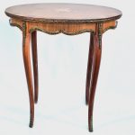 Masuta Louis al XV lea cu intarsii